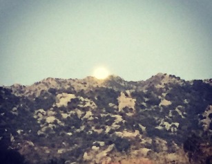 moonlight over the mountain